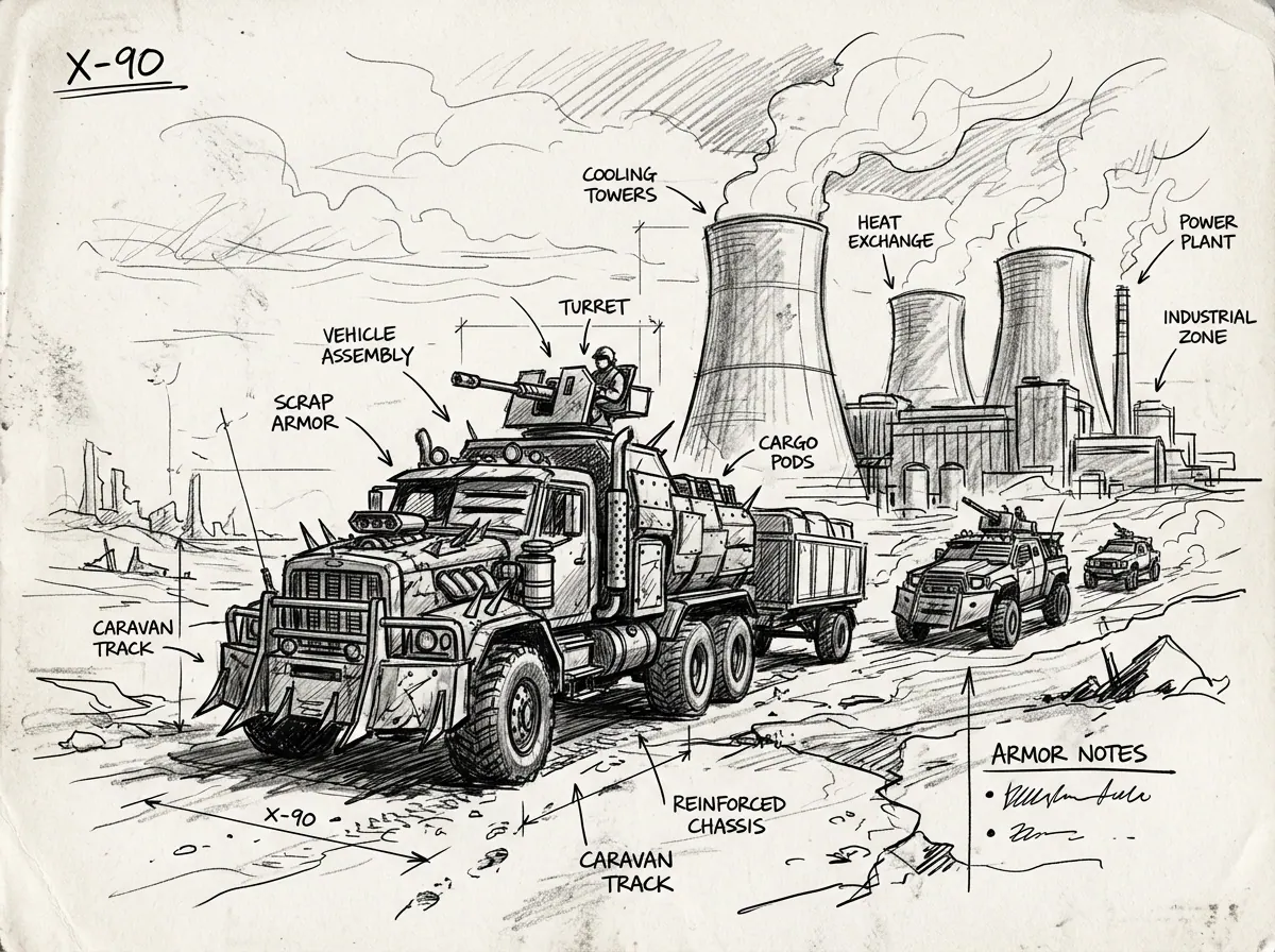 Concept sketch of the exclusion zone