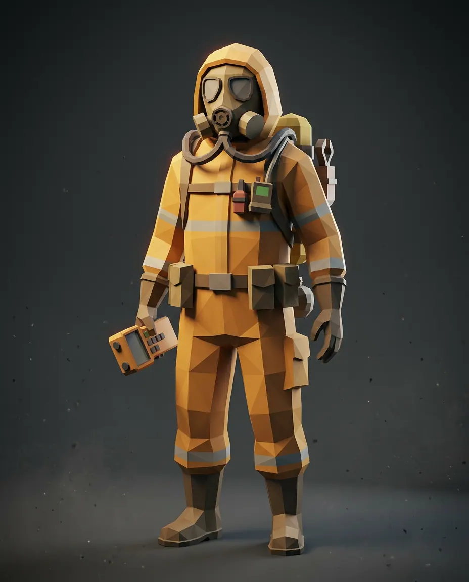 Final character render in hazmat suit